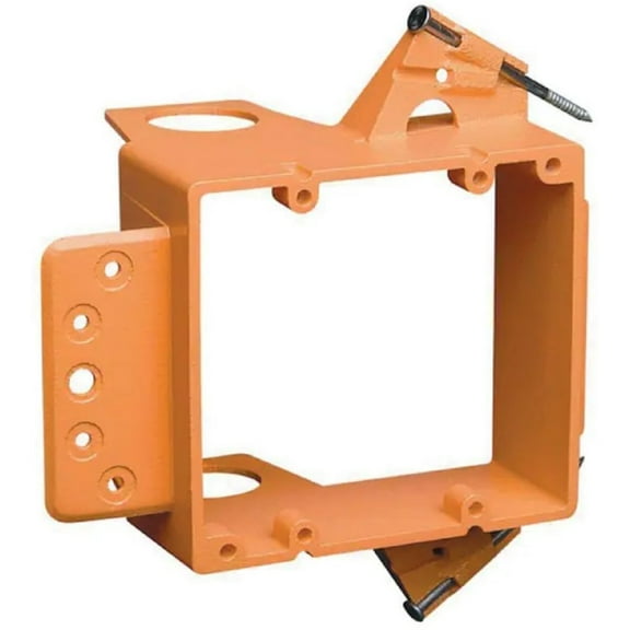 Carlon SC200AR 2 Gang Low-Voltage New Work Box Bracket - Quantity 6