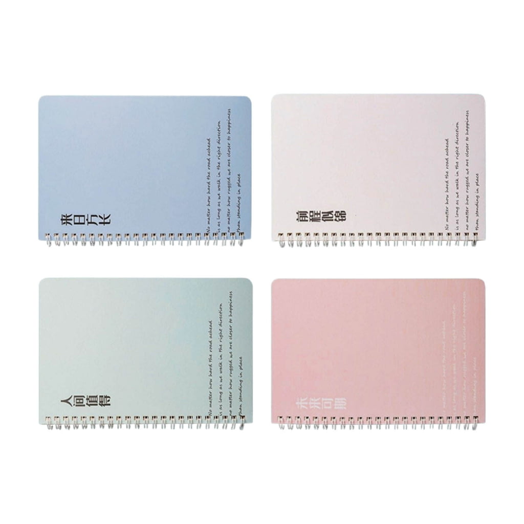 4 Pcs A 5 B5 Spirals Notebook Journal Notebook Business Notepads Cartoon Notebook Travel Notebook Stationery Notepads