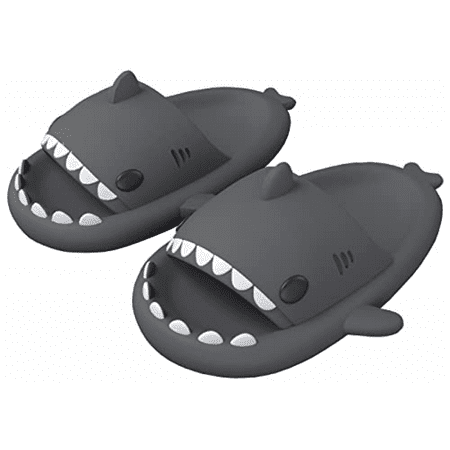 

Wish Unisex Shark Slides Non-Slip Novelty Open Toe Sandals Fashionable Cute Beach Slippers Indoor & Outdoor Dark Grey Size: 36/37 S778