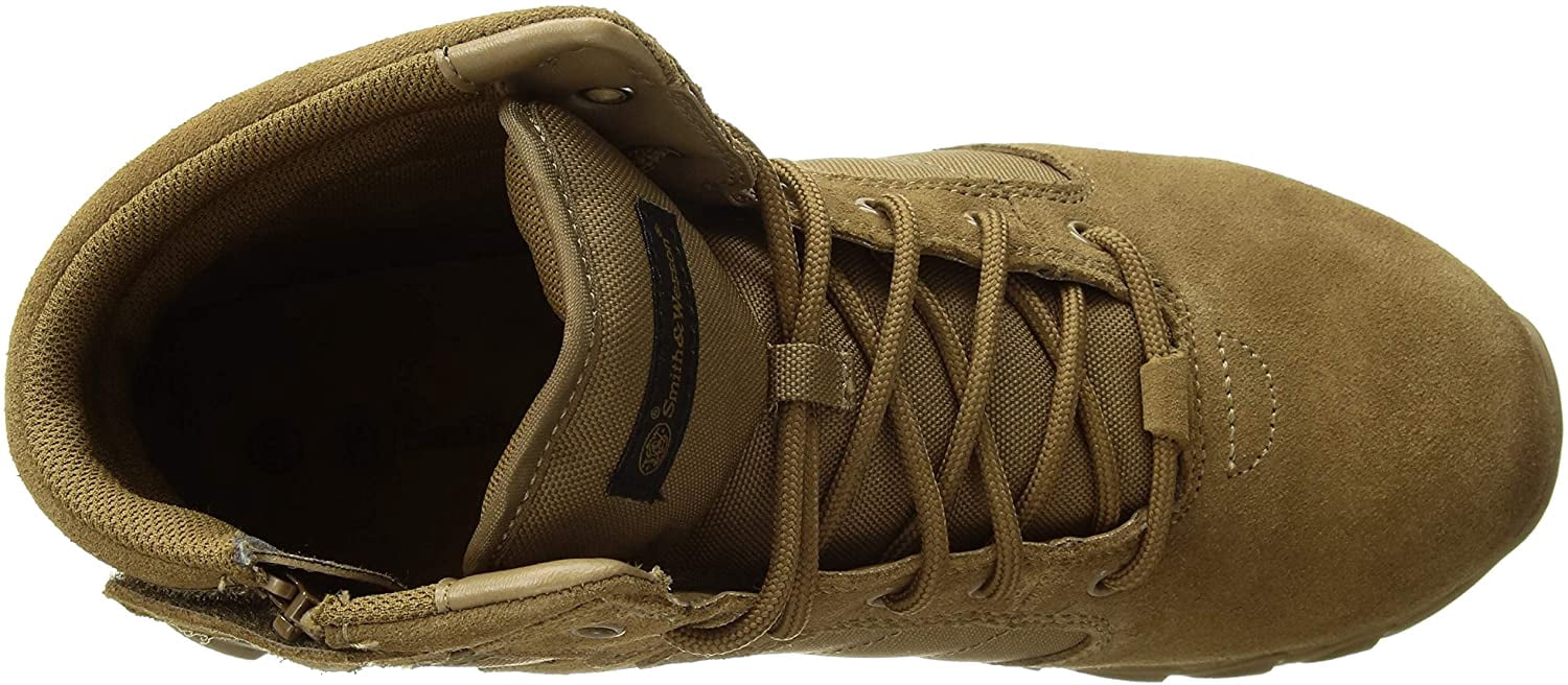 Smith and Wesson Coyote Tacticle Boots Smith & Wesson Breach 2.0 8” Side Zip 810203 Mens Beige Wide  main image 2