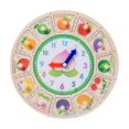 thumbnail image 2 of Learning Plaything Puzzle Sensory Board Toy Fruit Sea Teaching Clocks Montessori D, 2 of 9