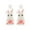 B, variant on Fiaya Women Easter Egg Earrings, Cute Rabbit Drop Studs, Hand-Woven Ins Sequin Rice Bead Earrings, Easter Gifts for Women (A)