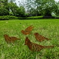 thumbnail image 3 of Decoración de Pájaros Oxidados, Estatuas de Pájaros de Metal, Pátinas Realistas, Pájaros de Metal, Adornos de Jardín, Silueta, Decoración de Valla de Jardín, 3 of 5