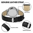 thumbnail image 7 of BISONSTRAP Elegant Leather Watch Straps, Quick Release, Watch Bands for Women and Men, 20mm, Black (Silver Buckle), 7 of 7