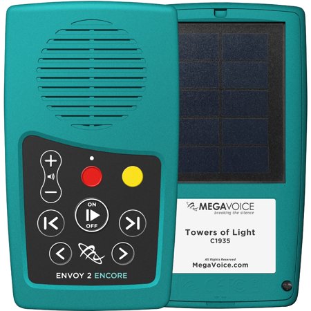 Action and Adventure Dramatized Audio Bible Story and Devotion Player for Kids Including The Towers of Light Series Audiobooks by Allen Brokken on MegaVoice Solar+ for Kids