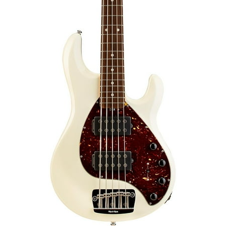 Ernie Ball Music Man Stingray 5 HH 5-String Electric Bass White Rosewood Fretboard