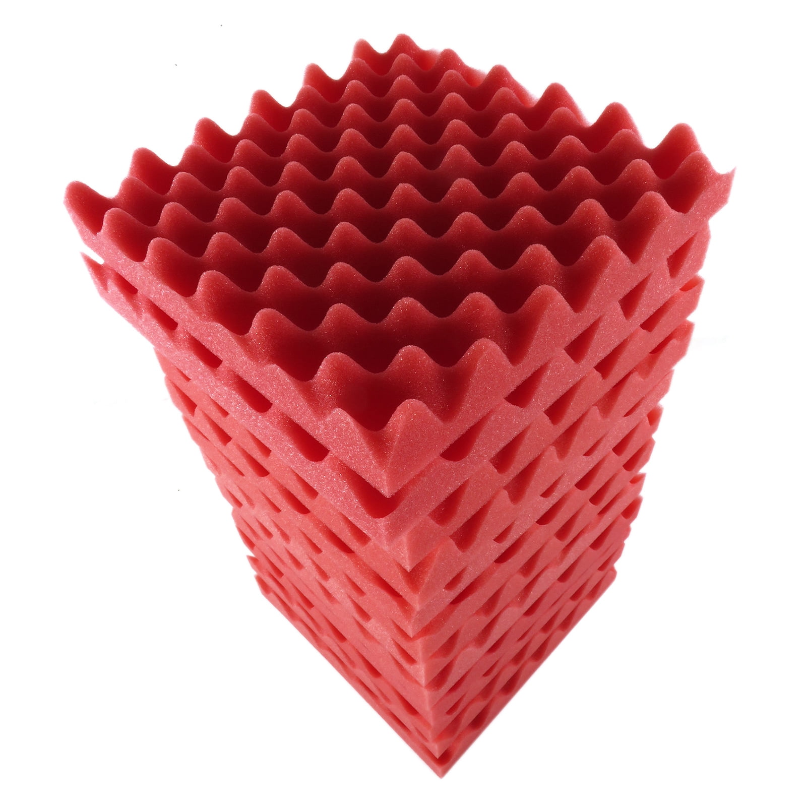 Muslady 12PCS 30 * 30 * 5cm Acoustic Foam Panels Egg Foam Pad Sound Isolation Foam for Home