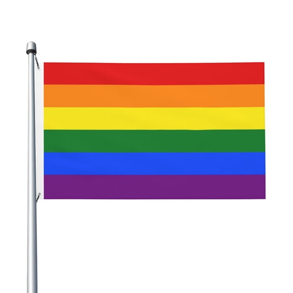 Rainbow Pride Flag Flag Double Sided Printed 3x5 Ft Flag Banner Suitable For Yard Outdoor Party Decorative