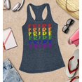 thumbnail image 3 of S4E Women's Pride Gay LGBTQ Rainbow Racerback Slim Fit Large Navy, 3 of 4