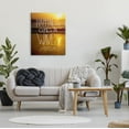 thumbnail image 2 of Stupell Industries Happiness Comes In Waves Phrase Graphic Art Gallery Wrapped Canvas Print Wall Art, Design by K. Kaufman, 2 of 7