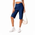 thumbnail image 5 of Breezora Women's High Waist Yoga Shorts – 5" Inseam Athletic Shorts with Pockets, Stretchy Summer Workout, 5 of 9