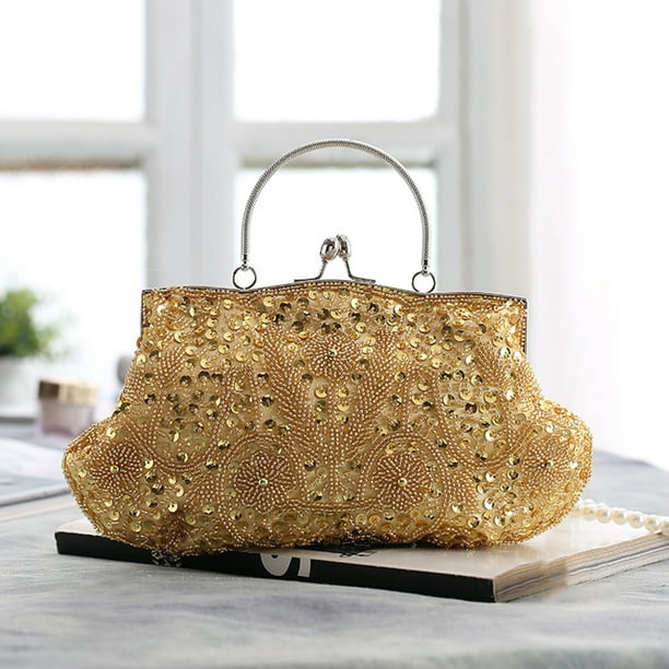 Large gold handbag sale