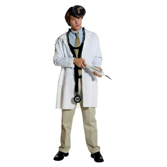 Forum Adult Doctor's Laboratory Coat Costume - One Size Fits Most