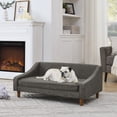 thumbnail image 3 of Orthopedic Elevated Dog Bed – High-Density Foam / Waterproof & Anti-Scratch Removable Cover, Gray, 3 of 8
