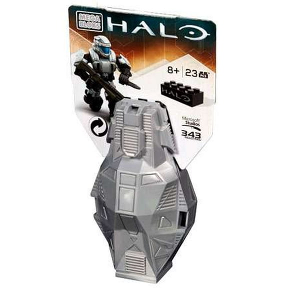 Mega Bloks Halo Metallic Platinum Drop Pod Building Set