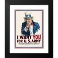 thumbnail image 2 of James Montgomery Flagg 11x14 Black Modern Framed Museum Art Print Titled - I Want You for U.S. Army (1917), 2 of 5