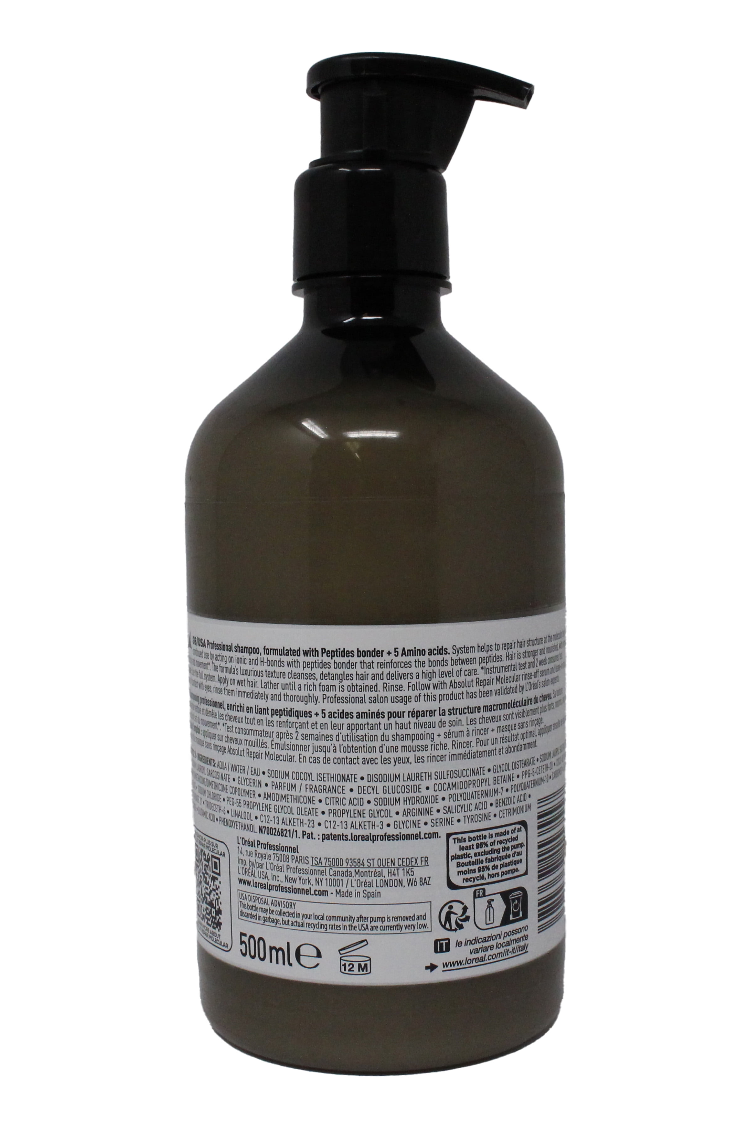 L'Oréal Serie Expert Absolut Repair Molecular Sulfate-Free Shampoo Big 16.9 oz