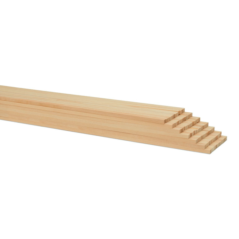 Wooden Dowel Rods Wood Sticks, 12x0.59 Round Wooden Dowels Rod, Pack of 15