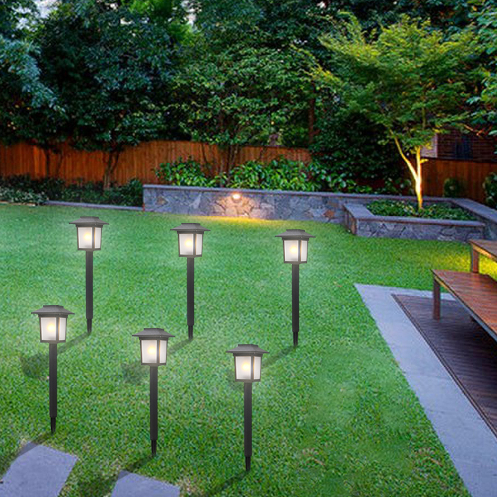 Outdoor Lights for Patio, SEGMART Solar Lights Pathway Lights Solar Powered Waterproof, Garden Solar Lights for Walkway Garden Outside Driveway Yard, Auto on/off/Charge, Wireless Design, 6 Pack, H1155 - image 2 of 14