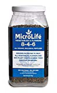 Microlife Fertilizer Vegetables and Flowers Granular Organic Fertilizer, 7 lbs
