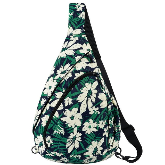KAWELL Sling Bag Crossbody Shoulder Triangle Packs Messenger Bag Travel Backpack Bag For Men Women College Teen Girls Boys