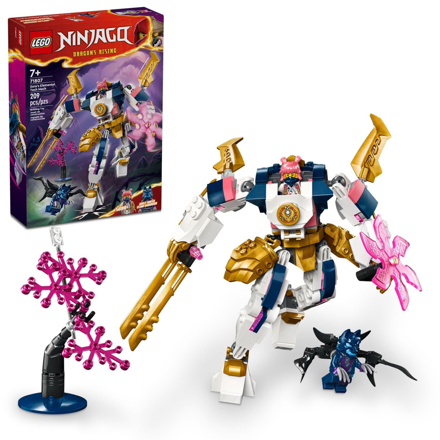 LEGO NINJAGO Sora's Transforming Mech Bike Racer 71792 Building