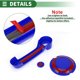 thumbnail image 5 of Conjunto de cubiertas para manijas de puertas exteriores Unique Bargains, trim decorativo para Jeep Wrangler JK 2DR 2007-2017, ABS, Azul Profundo, 1 juego, 5 of 6