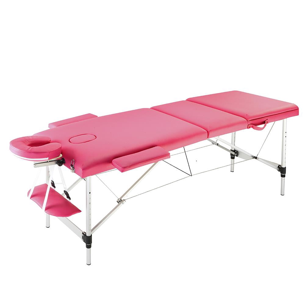 Zimtown 3 Fold Portable Aluminum Massage Table Bed For Facial Spa And