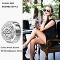 thumbnail image 4 of Correa de Acero Inoxidable GOLDTOLUCK Compatible con Samsung Galaxy Watch 8 Classic 40mm 44mm 46mm, 4 of 6