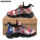 thumbnail image 1 of Doginthehole - Zapatillas informales con estampado de bandera estadounidense y británica para mujer y hombre, clásicas de verano para exteriores, con cordones para correr, 1 of 6