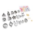 thumbnail image 2 of 126 Pcs Ensemble de Coupe-Argile Polymère 36 Formes Coupe-Argile en Acier Inoxydable avec 40 Coupe-Cercles 50 Accessoires de Boucles d'Oreilles, 2 of 14
