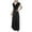Black, variant on formal Gowns and Evening Dresses Midi Dresses for Women Summer V Neck Sequined Chiffon Panel Evening Gown Long Dress Elegant Evening Dress Fashion Party Bridesmaid Dresses