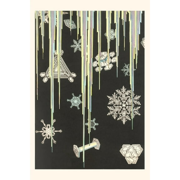 Pocket Sized - Found Image Press Journals: Vintage Journal Icicles and Snowflakes (Paperback)