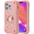 thumbnail image 1 of Compatible con funda para iPhone 14 Pro Max con soporte, cubierta de teléfono resistente a prueba de golpes de grado militar con soporte de anillo ajustable para iPhone 6.7 2022, 1 of 5