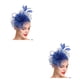 thumbnail image 3 of Qarigey Tocado de boda con flores para el pelo, fino, exquisito, ahorro de espacio, europeo, Simple, para fiesta, tocado, cabeza nupcial, Azul claro 2piezas, 3 of 6