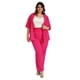 thumbnail image 5 of Conjunto de lino Roman Fashion Talla Extra 4312 Fiusha fucsia 38, 5 of 6