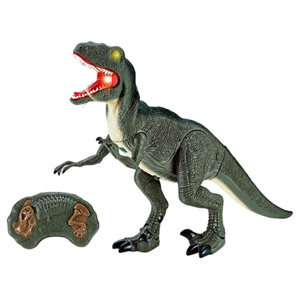 LED ojos RC dinosaurio juguetes educativa juguetes para niños 4 5 6 7 años Velociraptor Zulema Dinosaurio RC