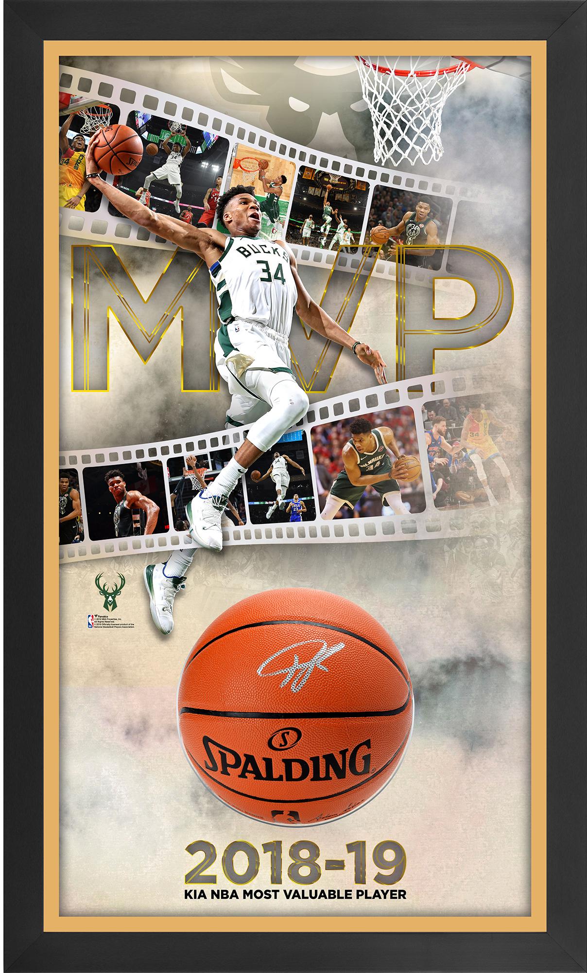 giannis autographed basketball