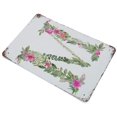 thumbnail image 3 of C Wall Letters Nursery Letters Floral Tin Sign Metal Plaque Art Hanging Iron Painting Retro Home Kitchen Garden Garage Wall Decor 16"x12", 3 of 5