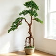 thumbnail image 6 of TOARTi Ficus Artificial Tree Lifelike Leaves with Sturdy Plastic Pot Faux Plant for Office Home Living Room Indoor Outdoor Decor 6 ft, 6 of 10