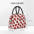 thumbnail image 4 of Vsdgher Insulated Lunch Bag Simple Bento Cooler Bag Lunch Tote Bag , Suitable for picnics, school, work (Hand Drawn Strawberry Print ), 4 of 5
