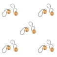 thumbnail image 3 of yingyy 1/2/3/5 2 Pièces Rideau Tieback Ronde Polyester Remplacement Simple Style Ménage Cuisine Parasol Drapé Fixation Fixation Or 5PCS, 3 of 6