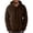 Brown, variant on XFLWAM Mens Fuzzy Sherpa Pullover Hoodie Sweatshirts Long Sleeve Sport Front Pocket Fall Outwear Winter Hooded