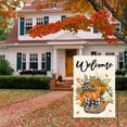 thumbnail image 3 of Sm:)e Fall Garden Flag 12x18 Inch Double Sided - Seasonal Decorative Flag Rustic Autumn Outdoor Yard Decor, Welcome Pumpkins and Eucalyptus, 3 of 7