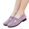 thumbnail image 3 of Sngxgn Women's Flat Shoes Soft Sole Comfort Ballet Flats Casual Walking Shoes Flats Single Shoes(Purple,40), 3 of 7