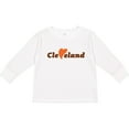 thumbnail image 3 of Inktastic Cleveland Heart Solid Orange Boys or Girls Long Sleeve Toddler T-Shirt, 3 of 5