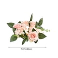 thumbnail image 3 of Rose Candle Rings, Wreaths Artificial Flowers Multicolor Wreath Decor for Tables Party Valentine Day Home Dinner Decoration, 3 of 4