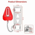 thumbnail image 5 of 2Pcs Portable Travel Door Lock Home Hotel Apartment Security Lock Security Tool, 5 of 6