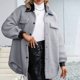 thumbnail image 5 of Abrigo de invierno de moda para mujer, abrigo cálido de manga larga con cremallera, cárdigan de solapa, gabardina de felpa, chaqueta Pompotops  qwe16333, 5 of 9