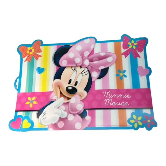 Disney Minnie Mouse Placemat, Table Place Mats, Multicolor, 17 x 11 Inches, 1 Count